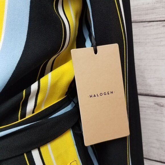 NEW Halogen S Lucinda Tie Waist Lightweight Jacket Multicolored Stripes - Picture 11 of 11